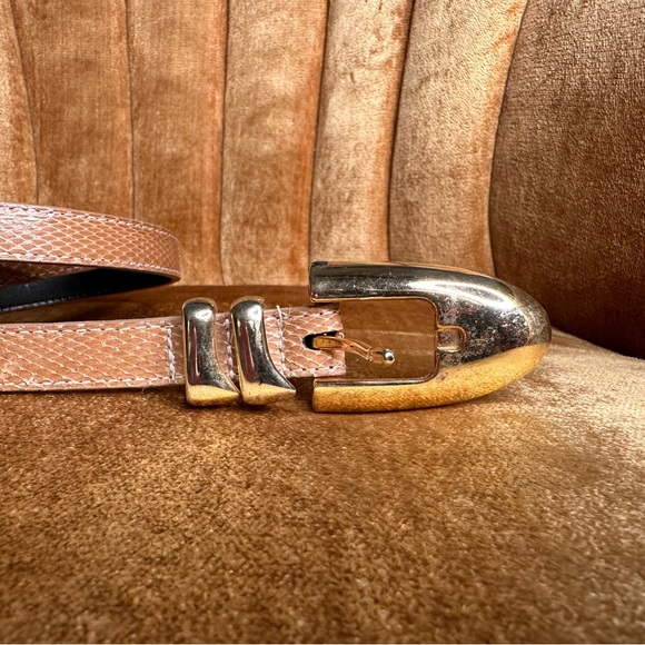 Rayman Ridless Vintage Snakeskin Belt Size L - Picture 2 of 8